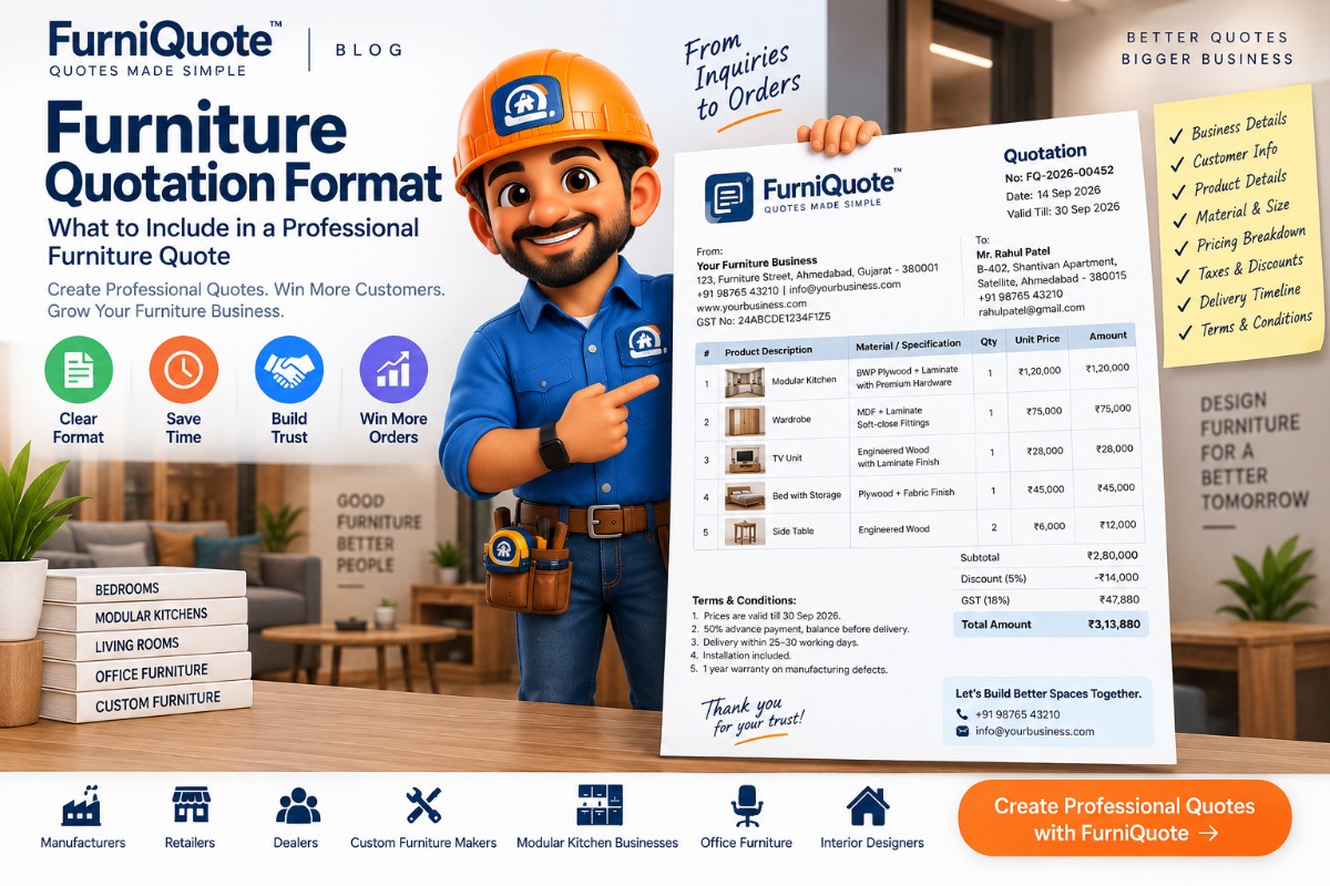 Furniture Quotation Format: What to Include in a Professional Furniture Quote