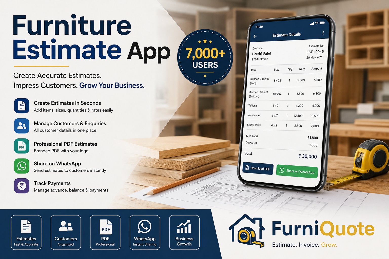 Furniture Estimate App: Create Accurate Furniture Estimates Faster