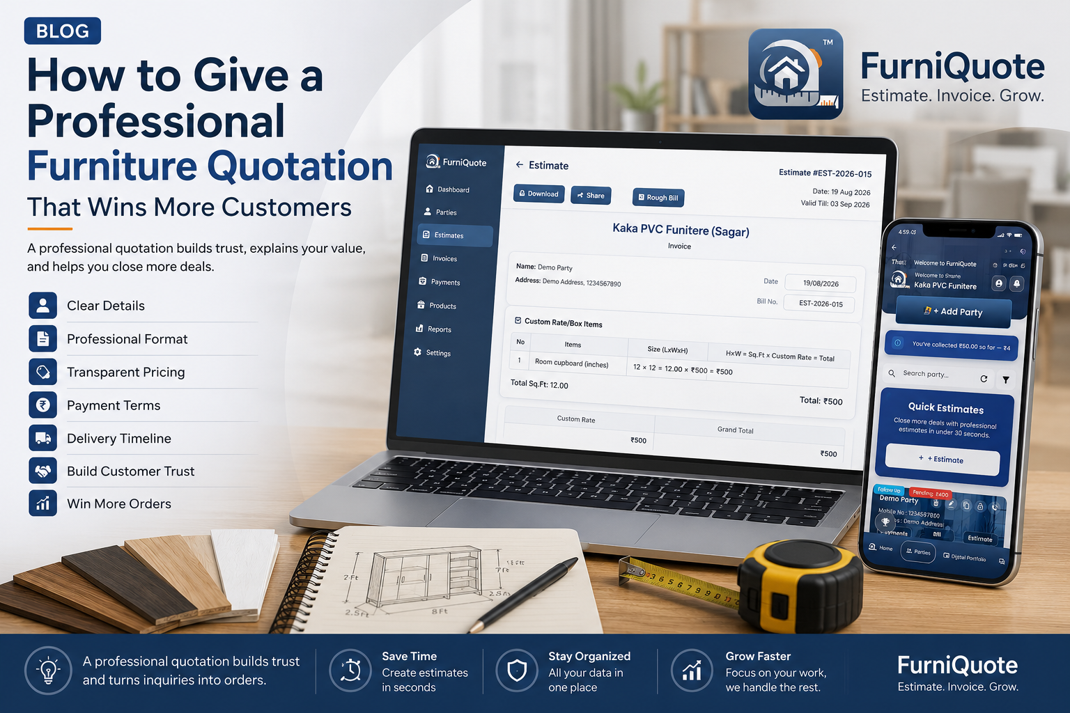 How to Give a Professional Furniture Quotation That Wins More Customers