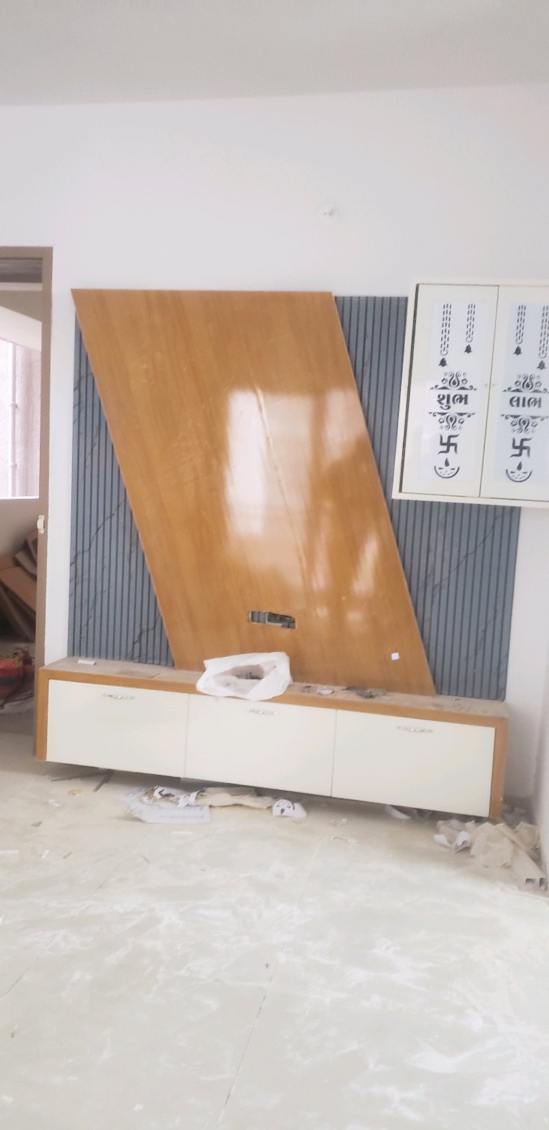 PVC Studio PVC Furniture - Tv Unit With Tample: 1783531920289_compressed in Rajkot
