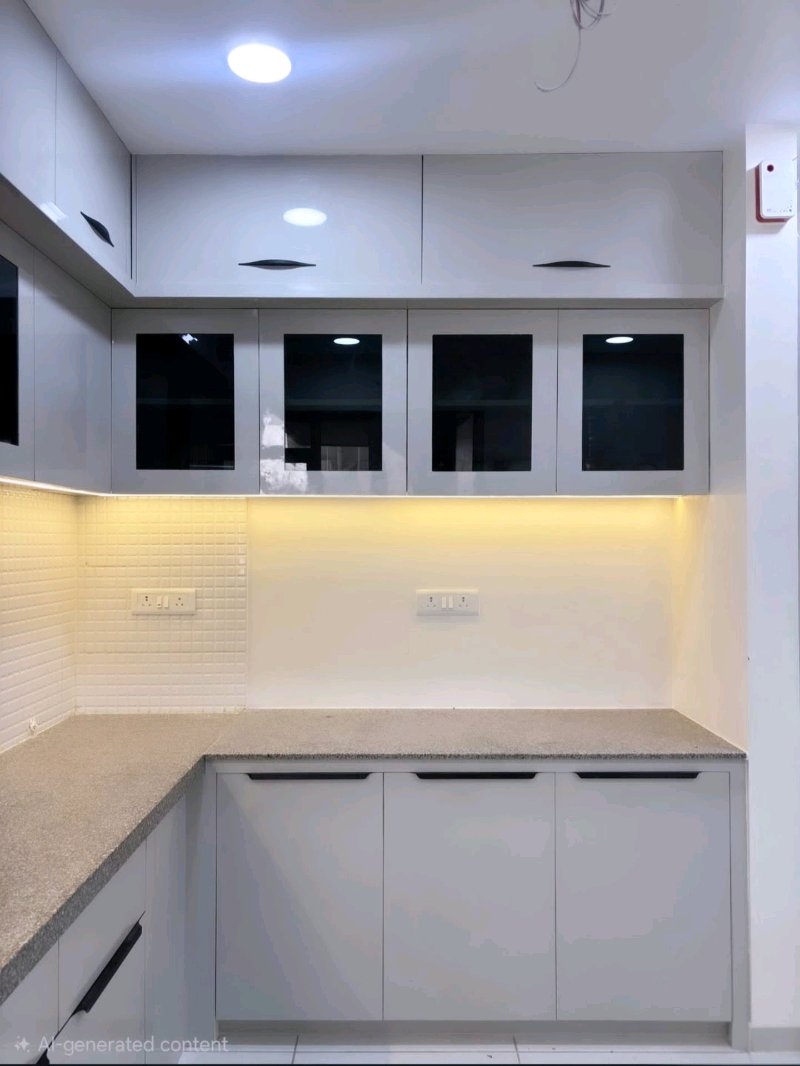 APESHWER KITCHEN POINT & ALUMINIUM - Kitchen (pvc+pvc High Glossy Laminet): 1778505104853_compressed in Navsari