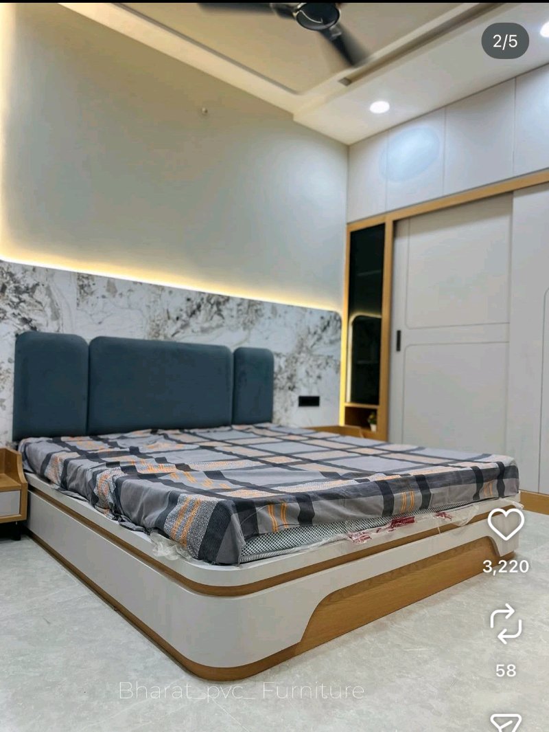 Vishvakarma Pvc& Wooden Furniture - Bed Design: 1777892556067_compressed in Banas Kantha