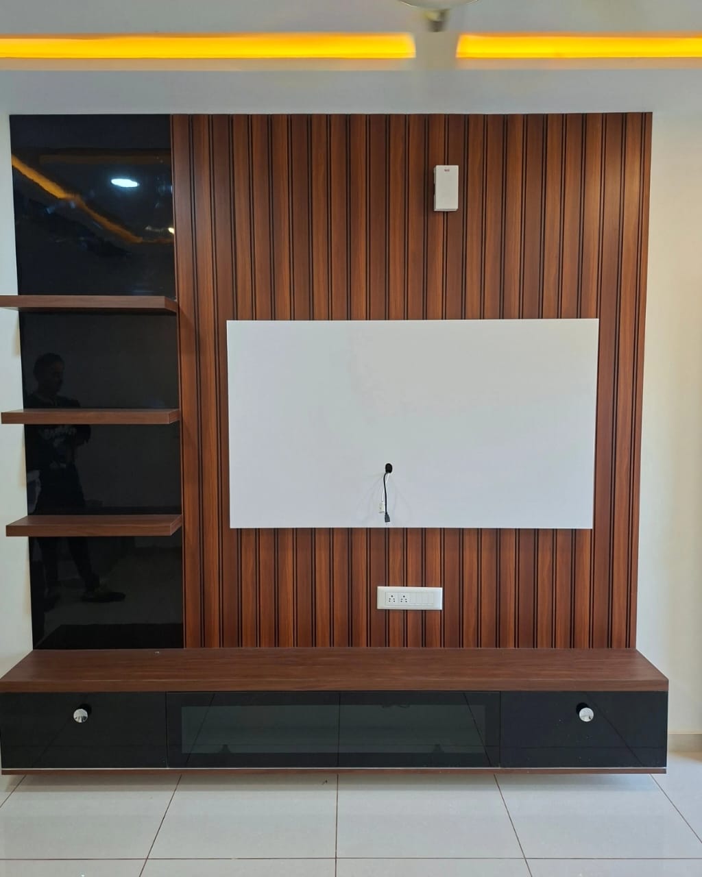 KHODAL FURNITURE - Completed Tv Unit installation showcase in India (Photo 2)